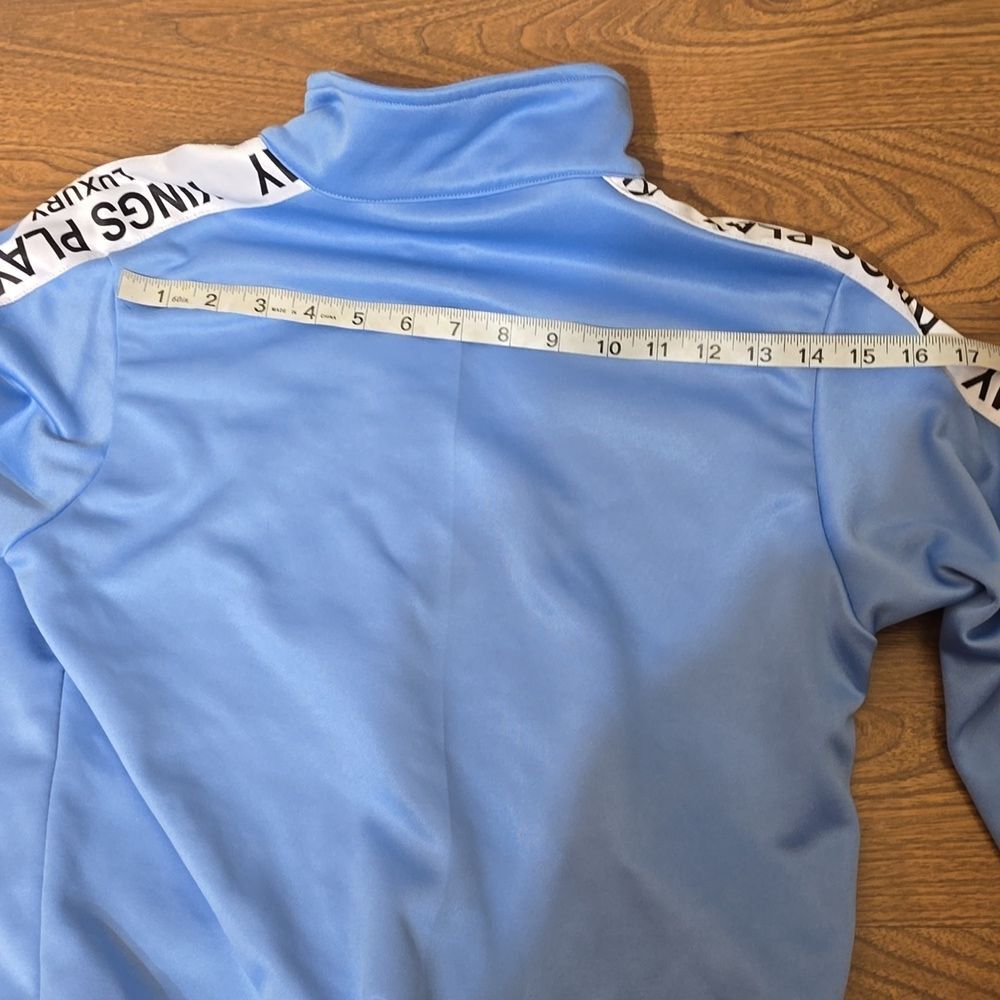 KINGSPLAY TRACK SUIT LIGHT BLUE ZIP - Picture 10 of 12